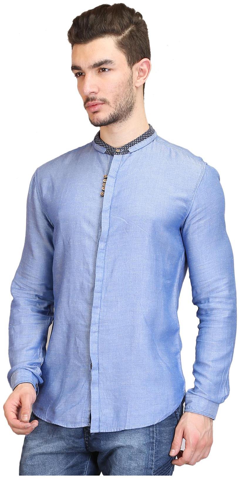 

Showoff Blue Cotton Shirt