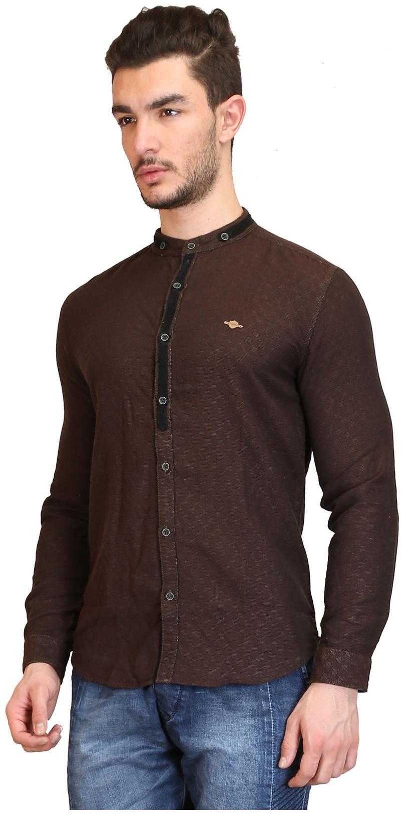 

Showoff Brown Linen Shirt