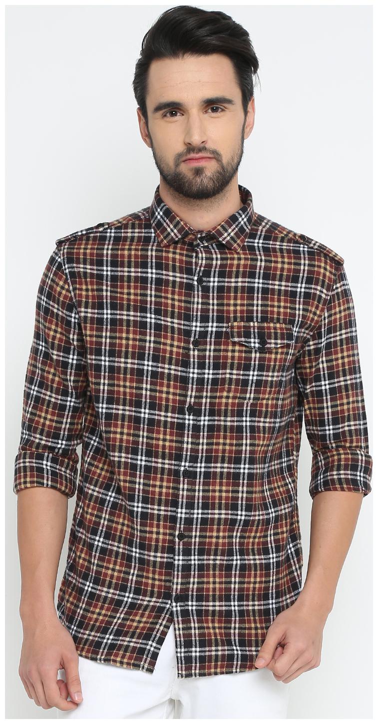 

Show off Men Multi Plaid Slim Fit Casual Shirt
