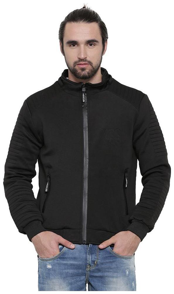 

Showoff Men Black Hooded Hoodie