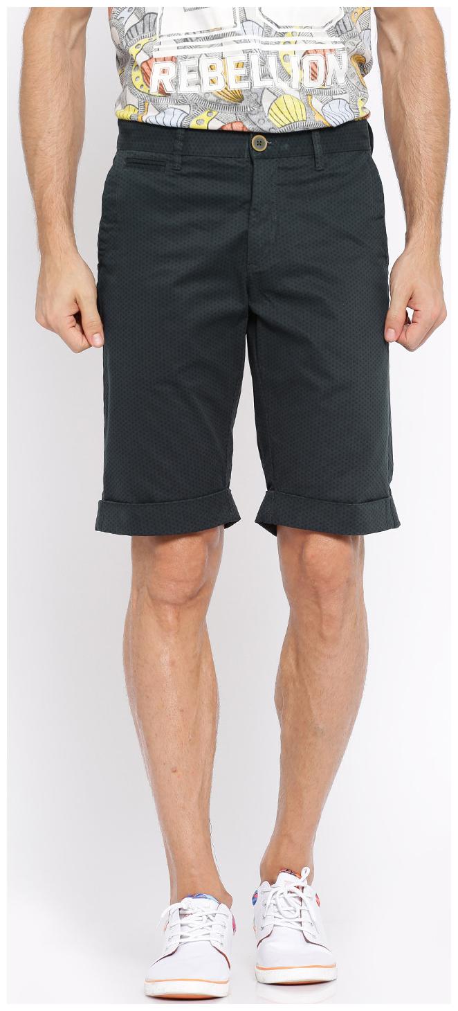 

SHOWOFF Men Black Printed Casual Shorts