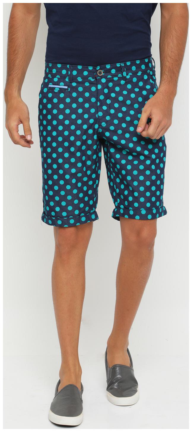 

Show off Men Blue Slim Fit Regular Shorts