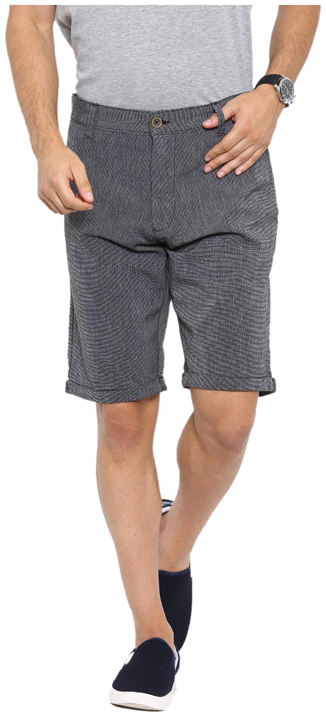 

Showoff Men Grey Slim Fit Chinos Shorts