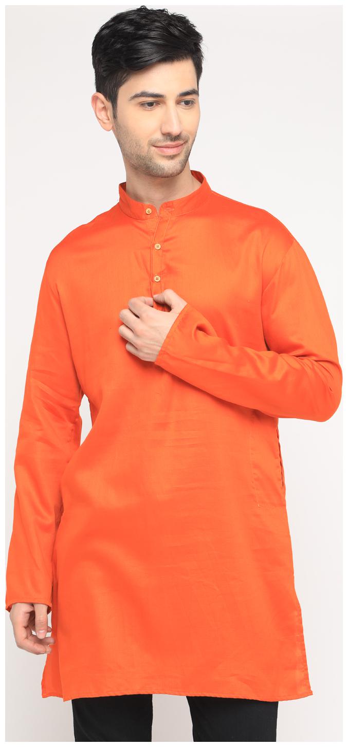 

Show off Men Orange Regular Fit Kurta