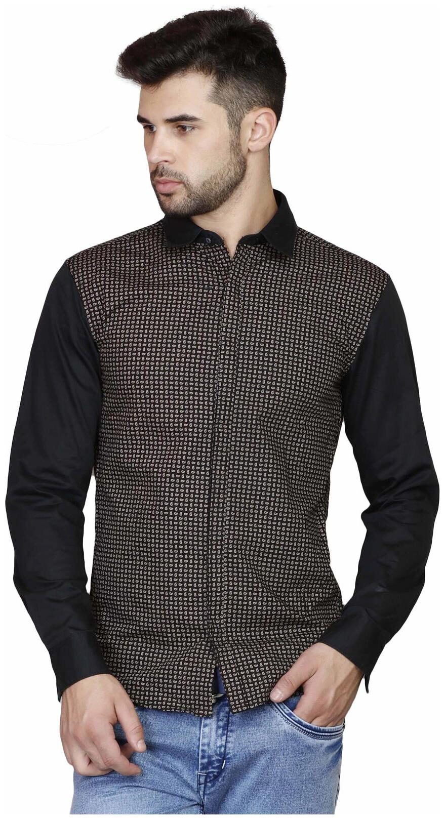 

Showoff Men s Gold Cotton Shirt