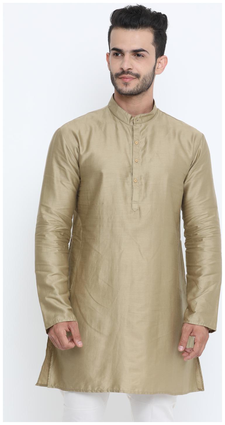 

Showoff Men Beige Regular Fit Kurta