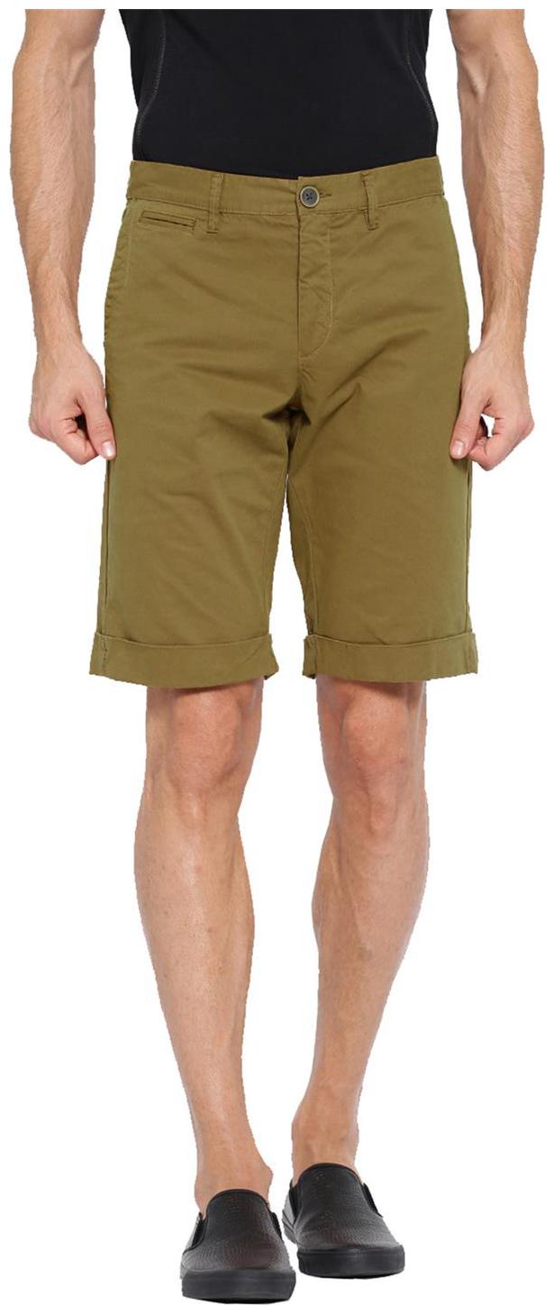 

Showoff Men Brown Slim Fit Chinos Shorts