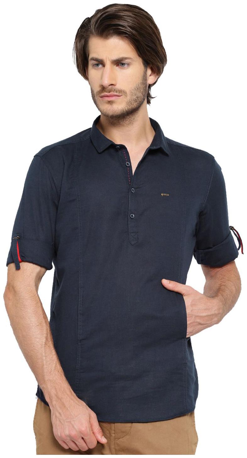 

Showoff Men White Solid Slim Fit Casual Shirt