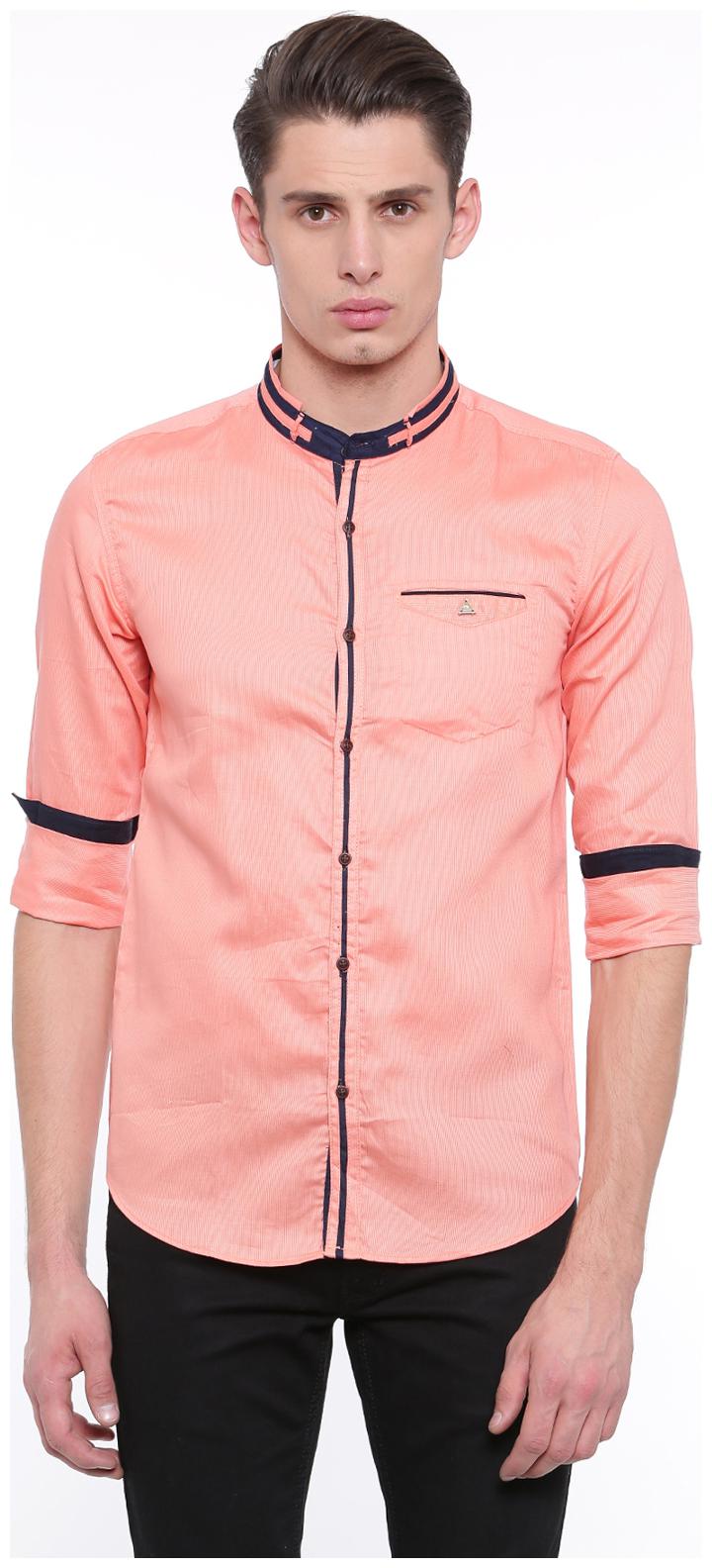 

Showoff Men Pink Solid Regular Fit Casual Shirt