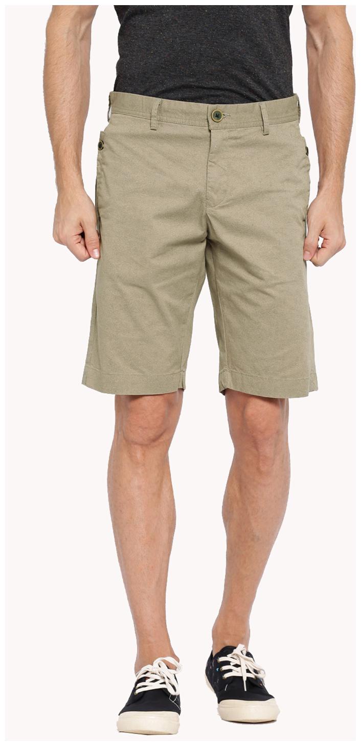 

Showoff Men Beige Slim Fit Regular Shorts