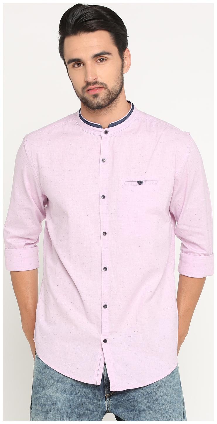 

Show off Men Pink Solid Slim Fit Casual Shirt