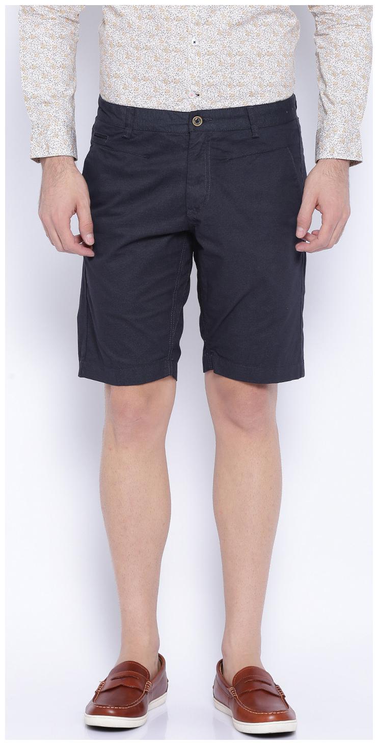

Show off Men Blue Slim Fit Regular Shorts