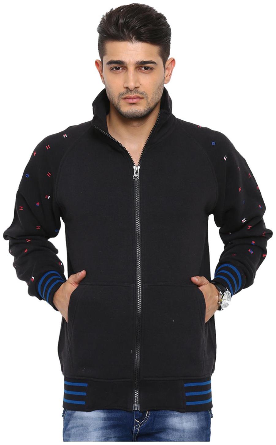 

Showoff Men s Full Sleeves Solid Black Casual Sweatshirt