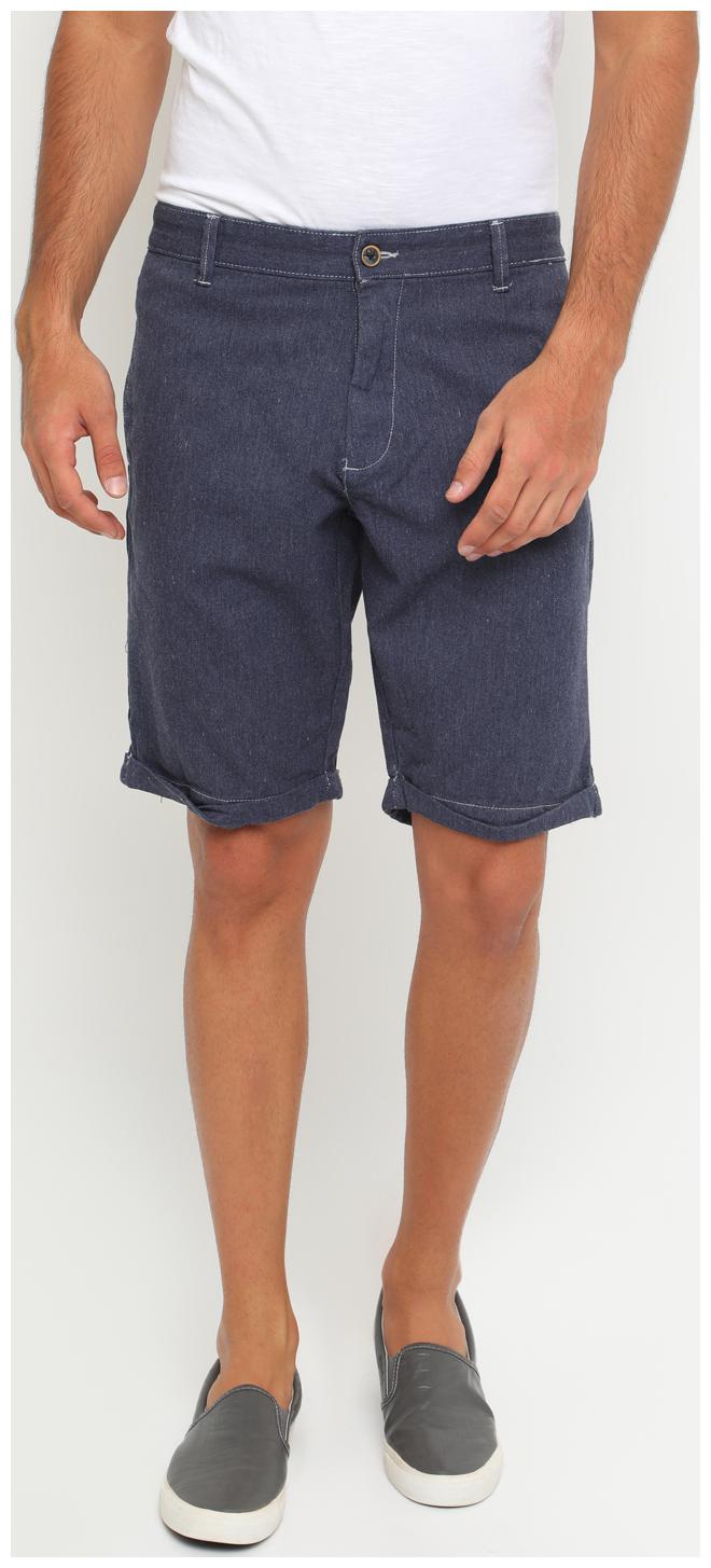 

Show off Men Blue Slim Fit Regular Shorts
