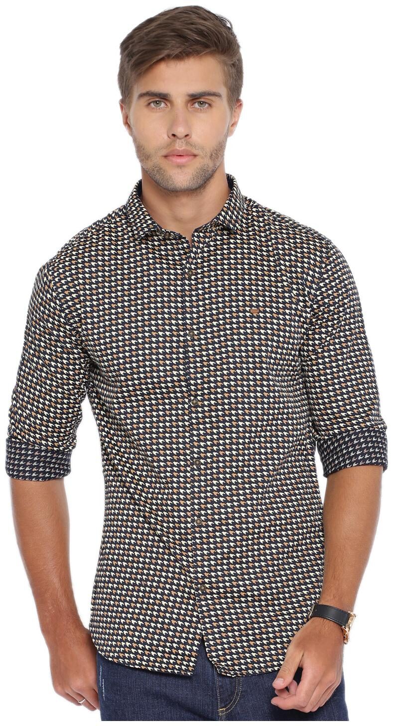 

Show off Men Multi Printed Slim Fit Casual Shirt