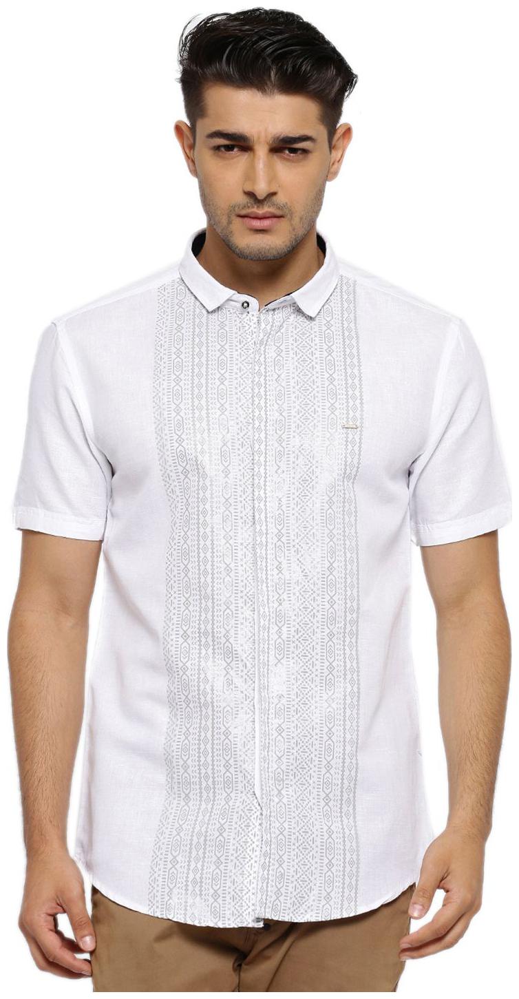 

Showoff Men White Solid Slim Fit Casual Shirt