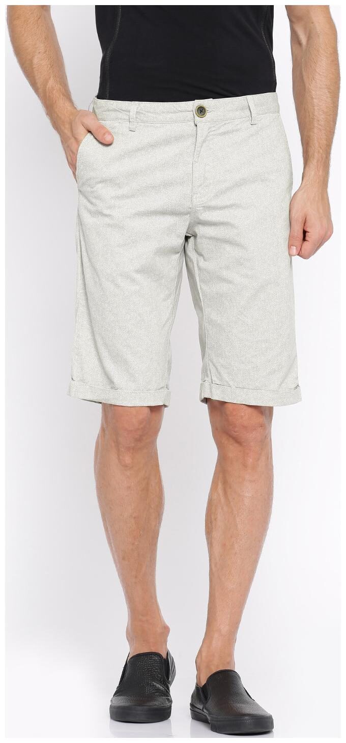 

Show off Men White Slim Fit Regular Shorts