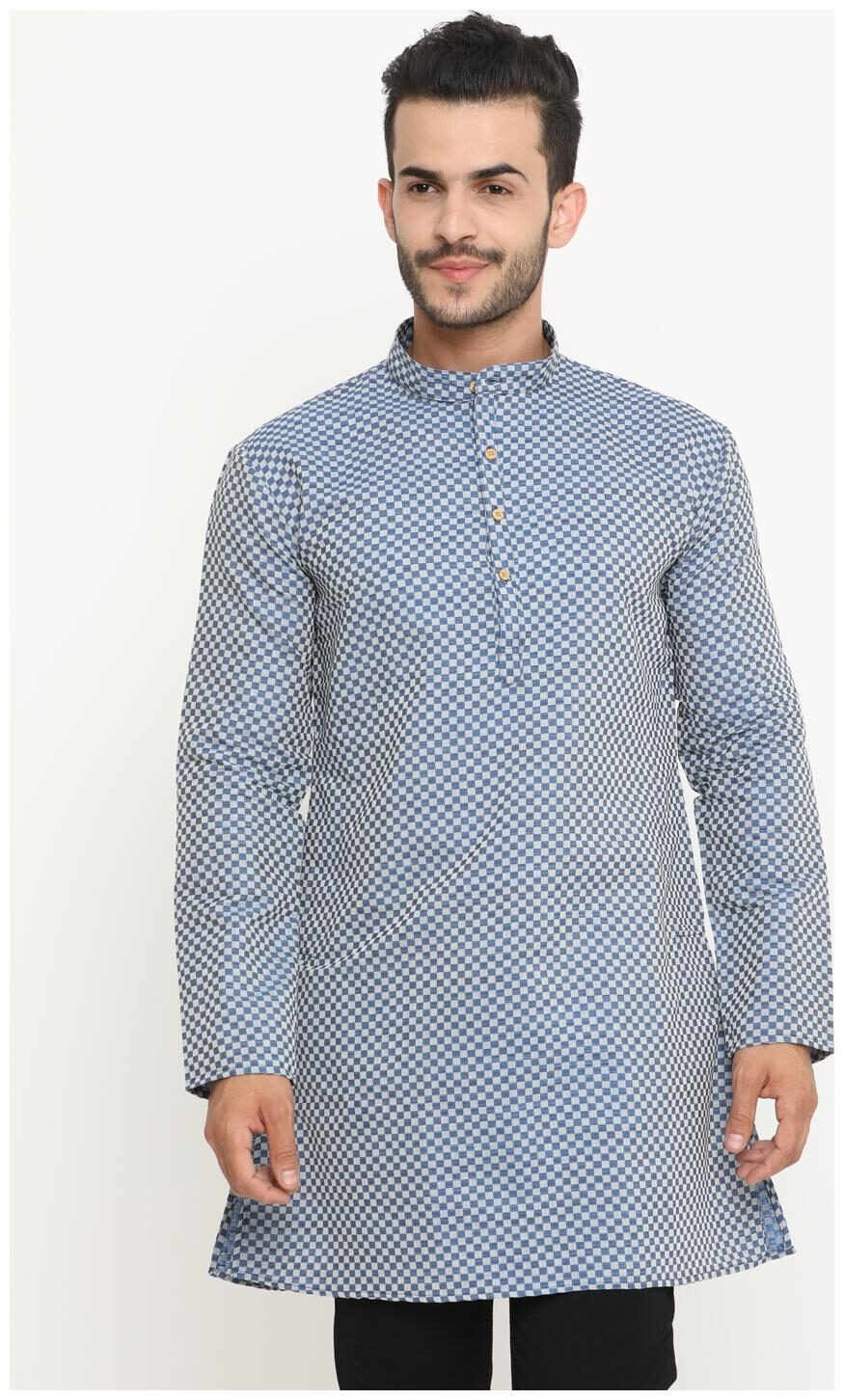 

Showoff Men Blue Regular Fit Kurta