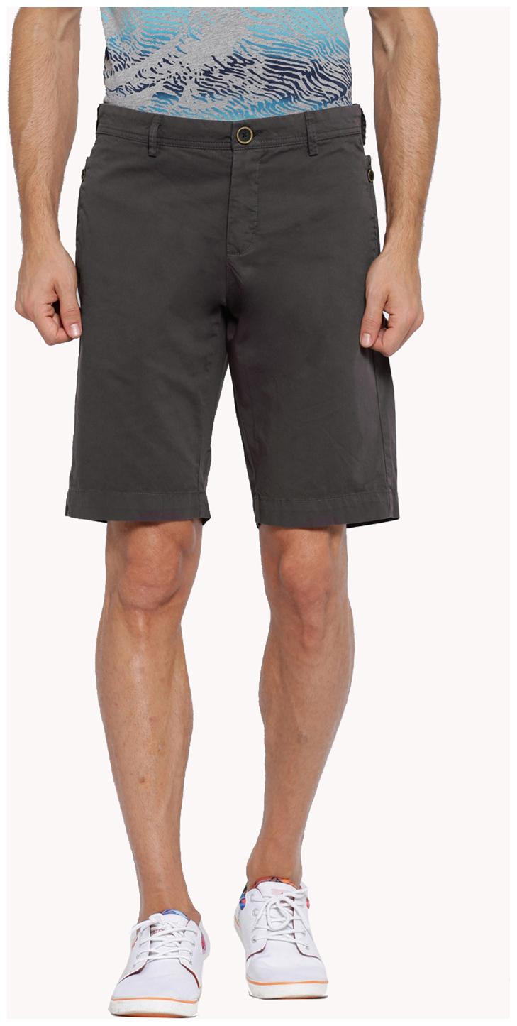 

Showoff Men Grey Slim Fit Regular Shorts