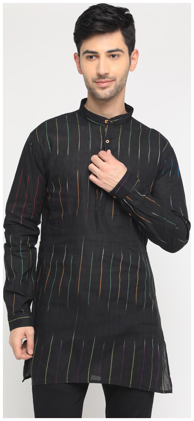

Show off Men Black Regular Fit Kurta