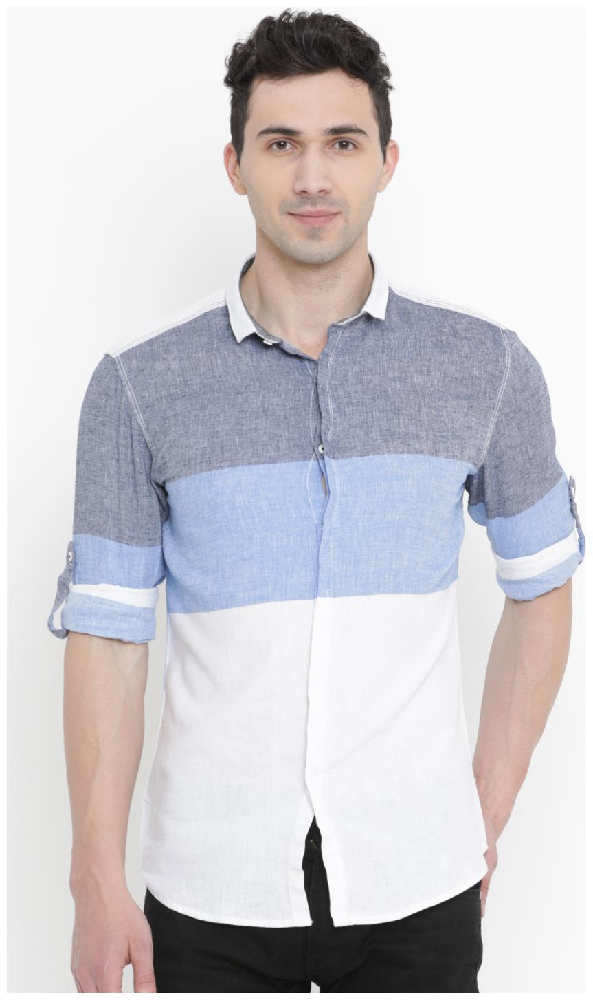 

Showoff Men White Solid Slim Fit Casual Shirt