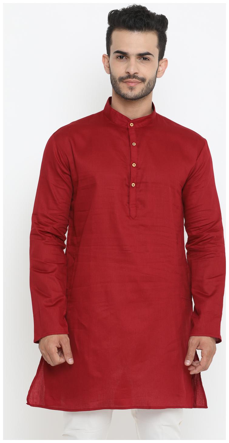 

Showoff Men Maroon Regular Fit Kurta