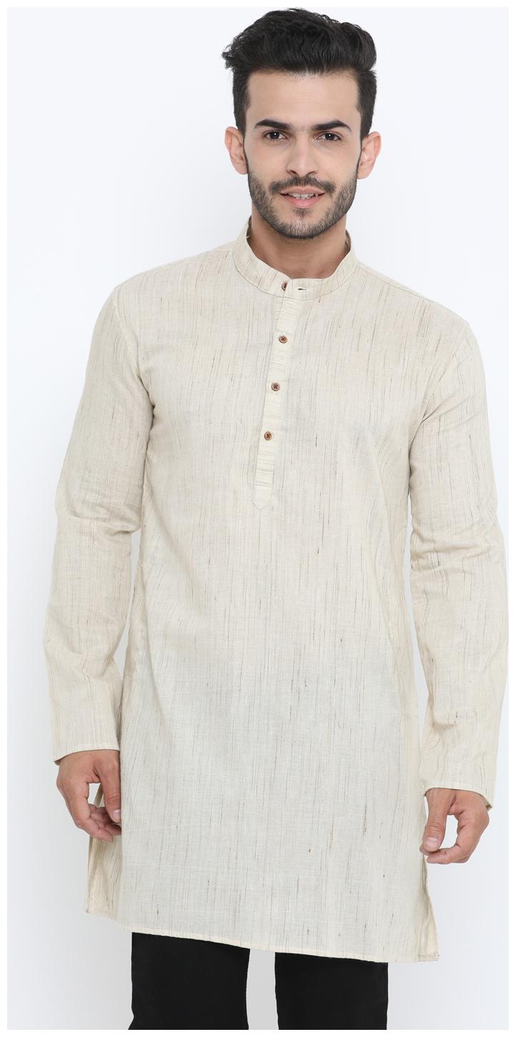 

Showoff Men Beige Regular Fit Kurta