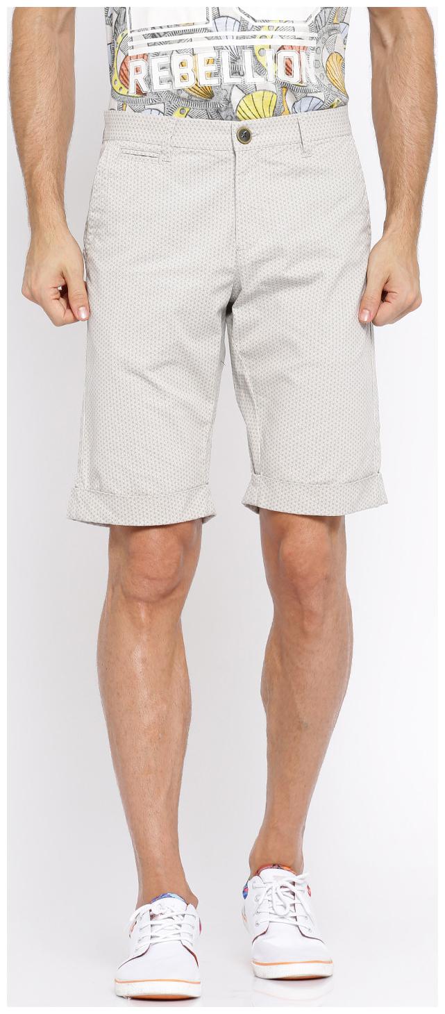 

SHOWOFF Men White Printed Casual Shorts