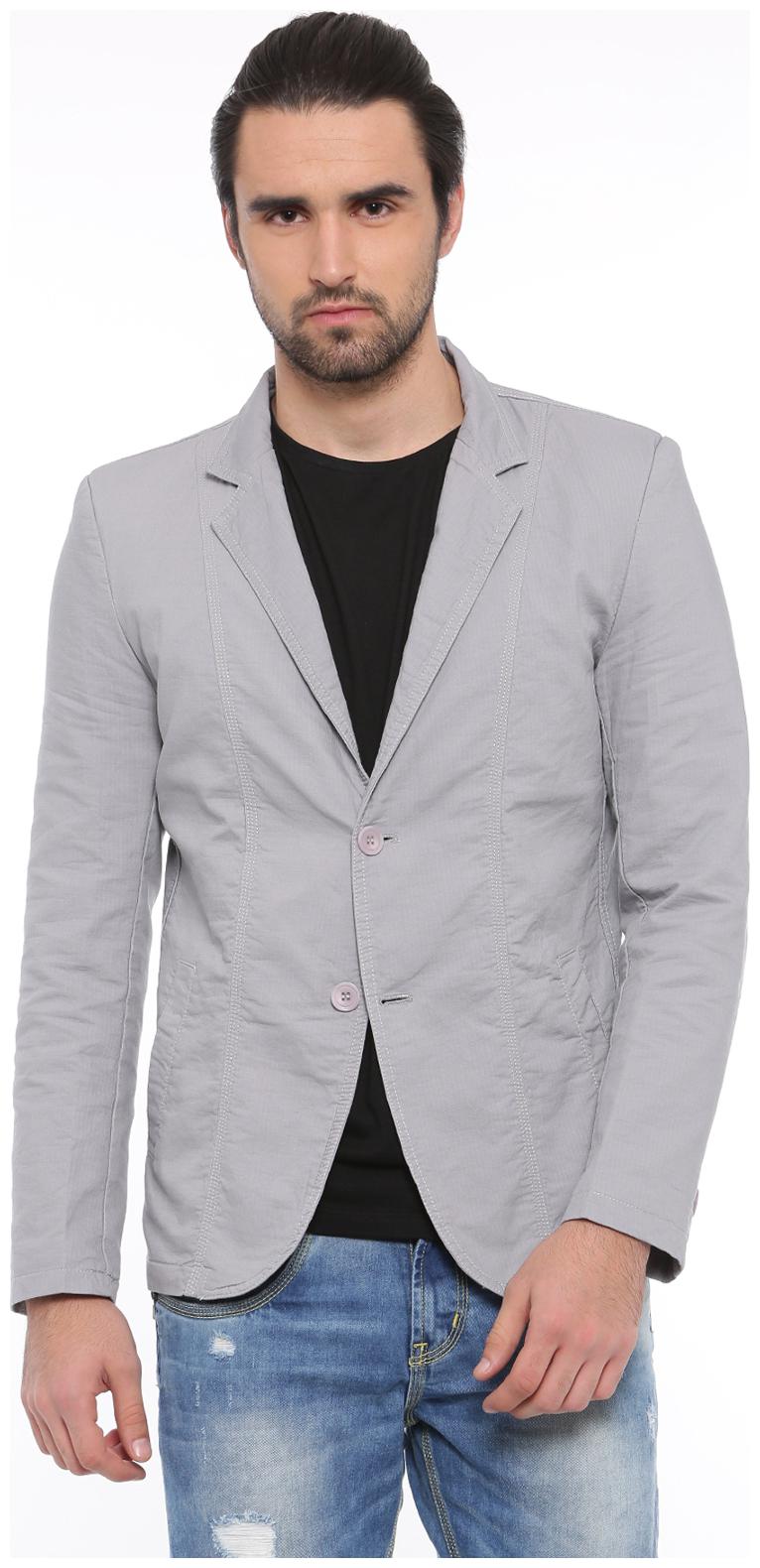 

Showoff Solid Casual Men s Blazer (Grey)