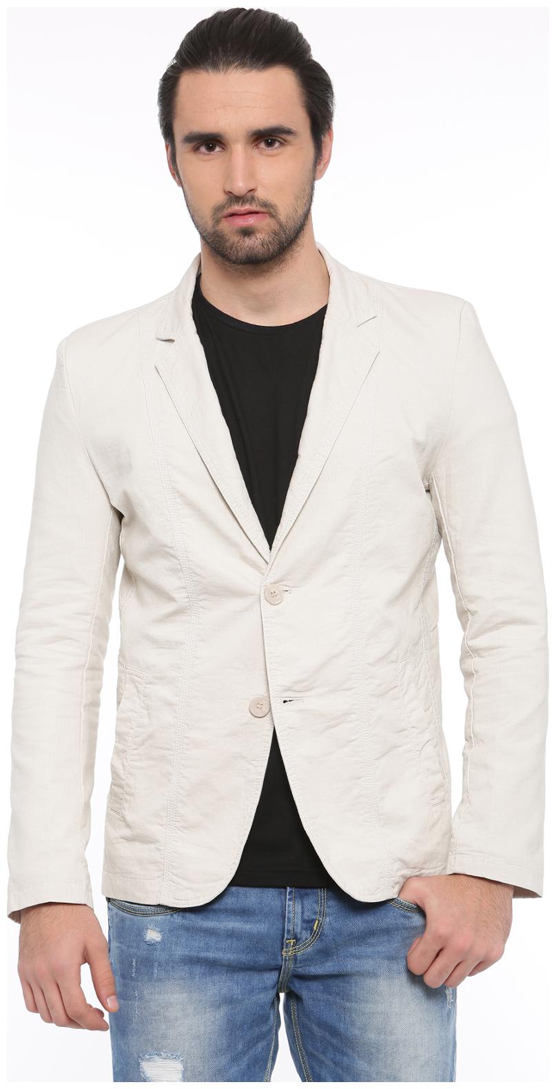 

Showoff Solid Casual Men s Blazer (Cream)