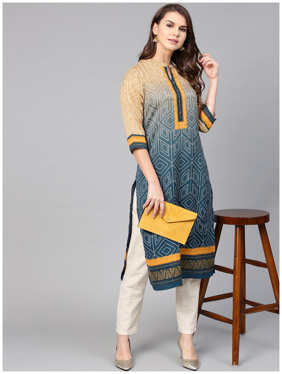 

Shree Blended Bandhani Women Kurta - Multi