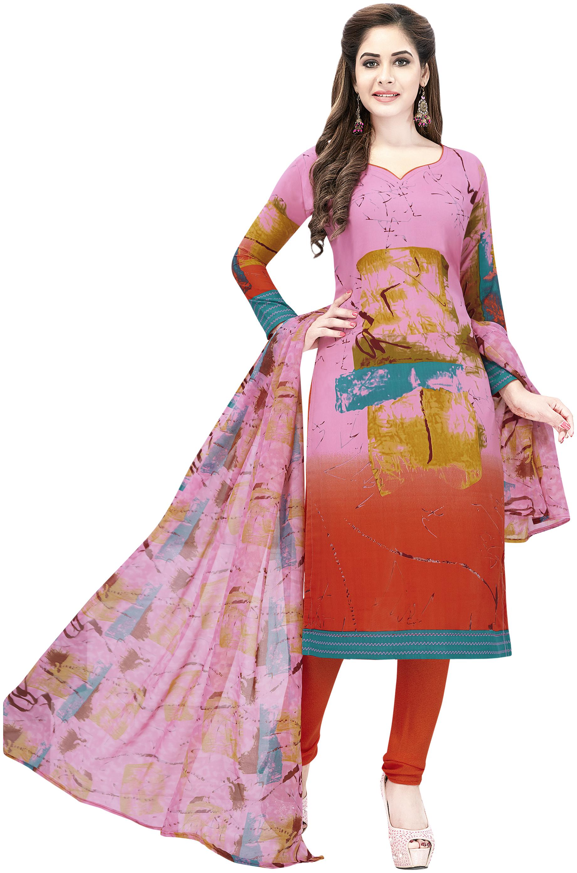 

Shree Jeen Mata Collection Crepe Dress Material