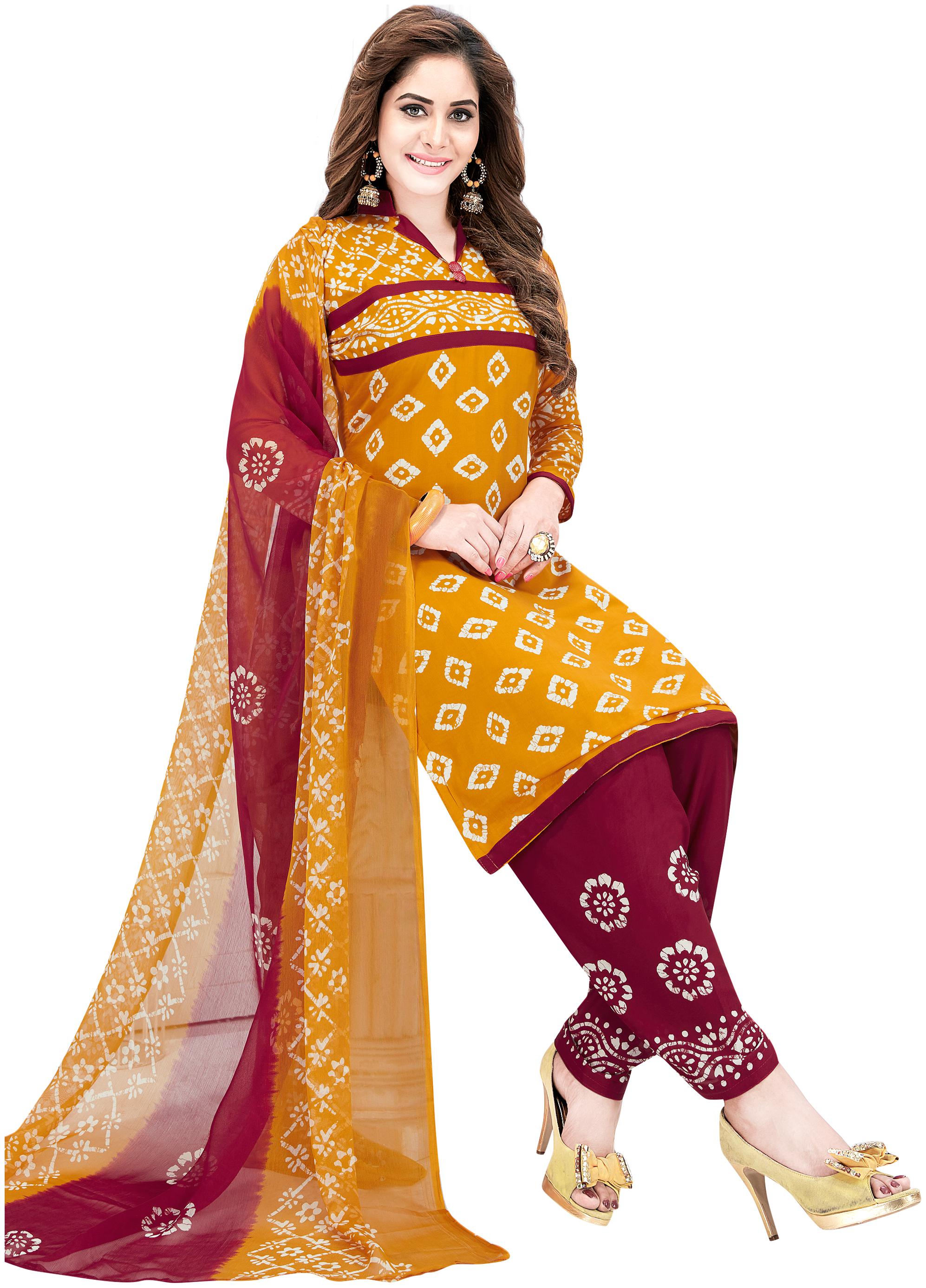 

Shree Jeen Mata Collection Crepe Dress Material