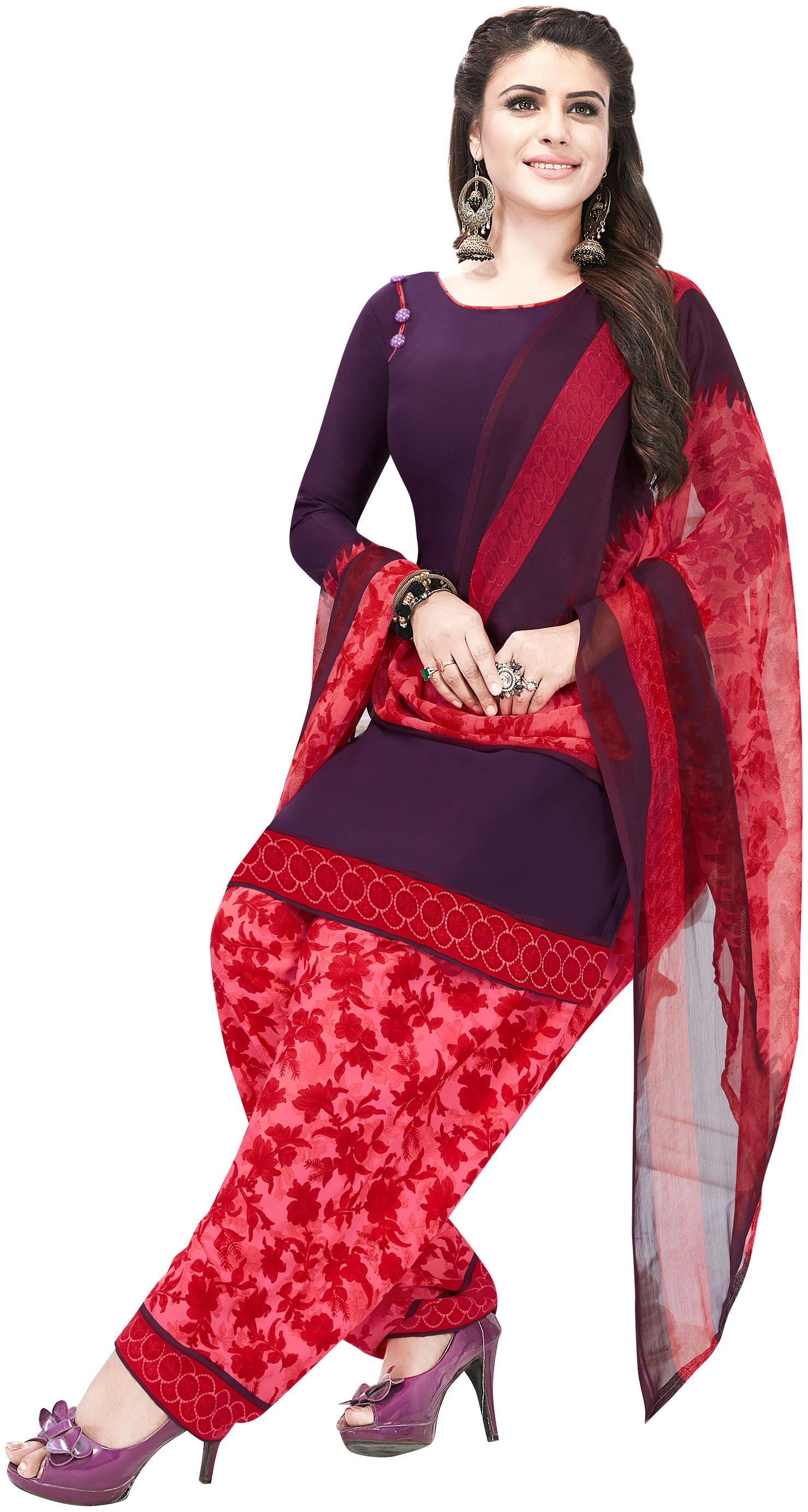 

Shree Jeen Mata Collection Crepe Dress Material