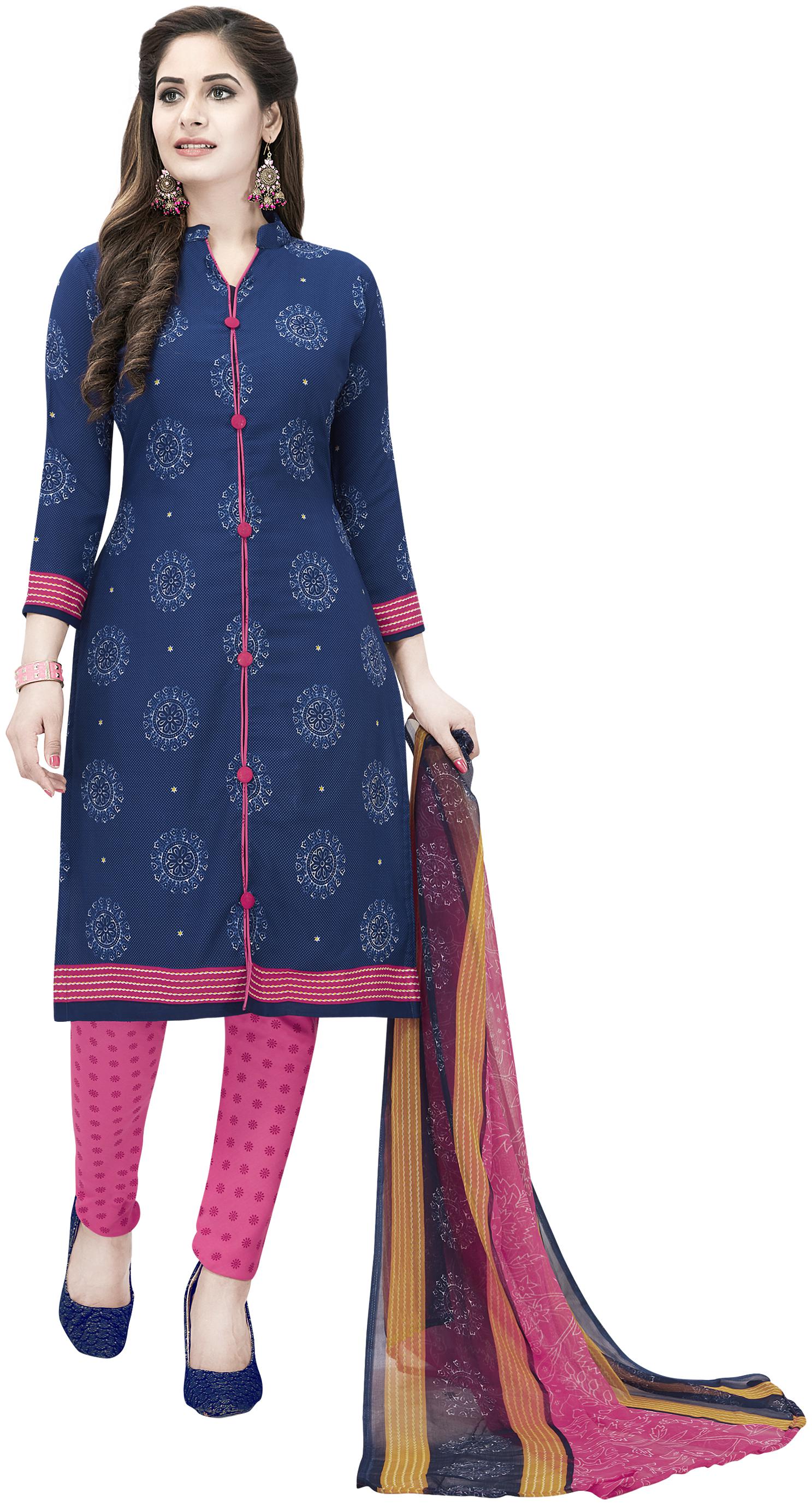 

Shree Jeen Mata Collection Crepe Dress Material