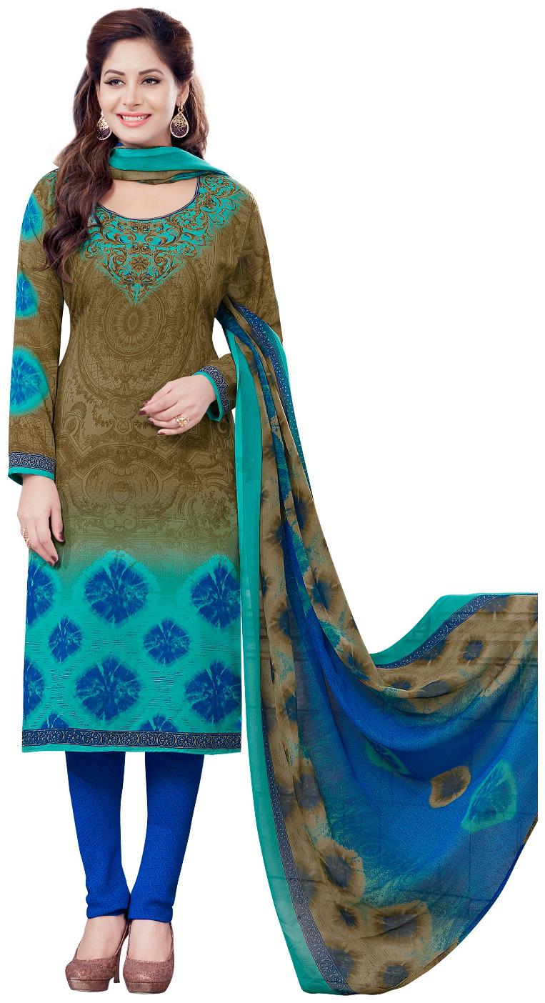 

Shree Jeen Mata Collection Yellow Unstitched Kurta with bottom dupatta With dupatta Dress Material