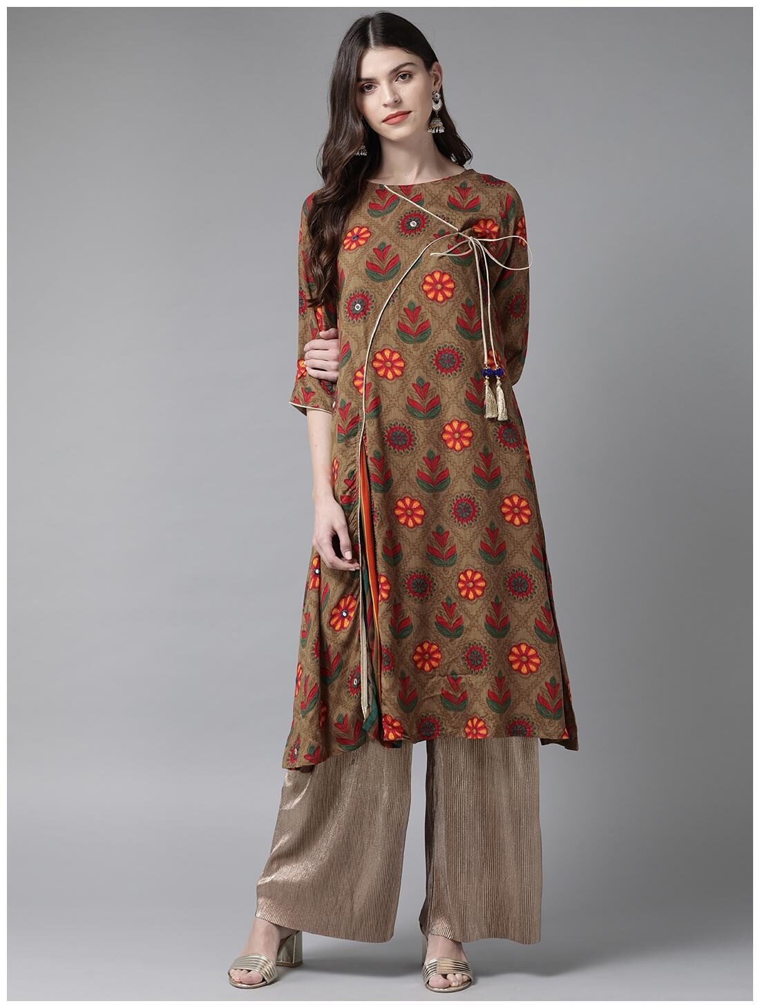 

Shree Liva Daily Women Brown Kurta