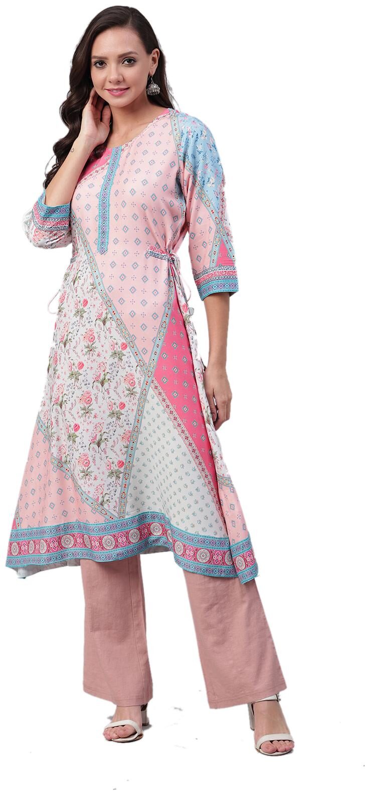 

Shree Liva Printed Multi Color Kurta