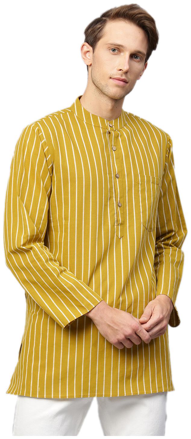 

Shree Men Mustard Regular Fit Kurta