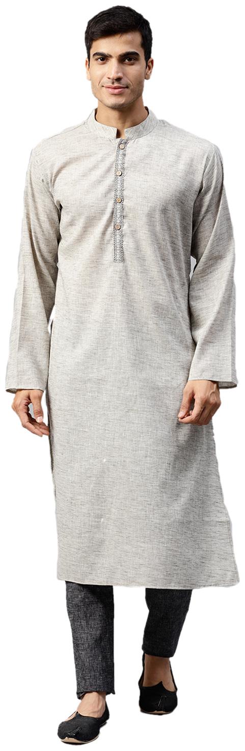 

Shree Men Grey Regular Fit Kurta