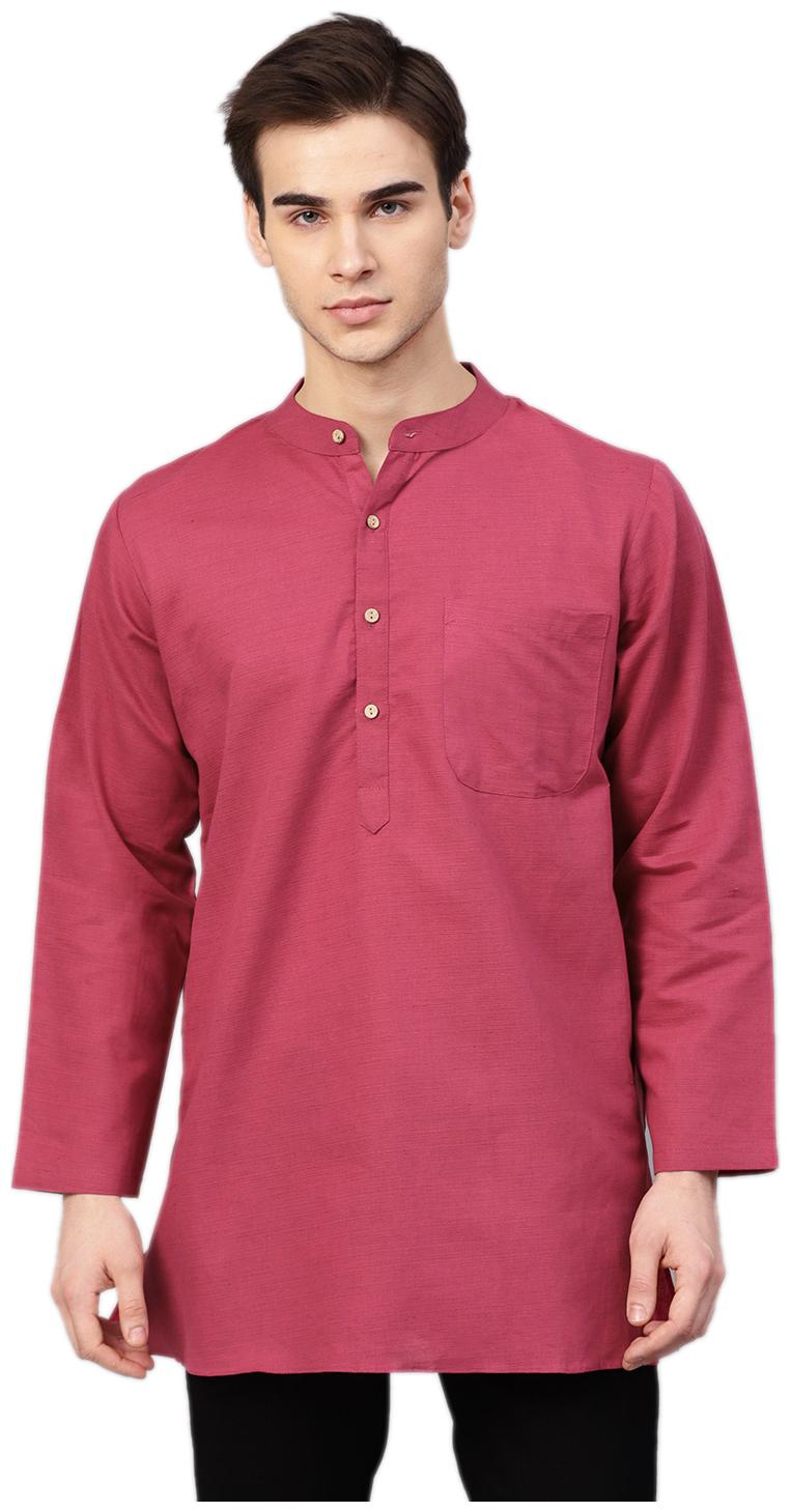 

Shree Men Pink Regular Fit Kurta