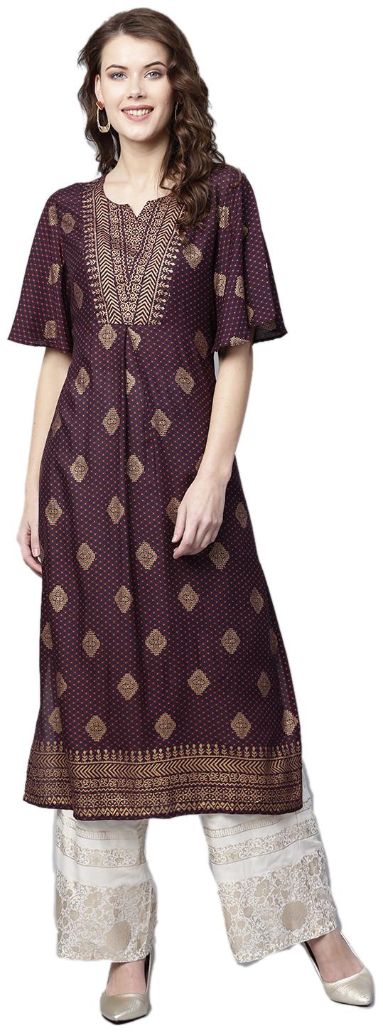 

Shree Modal Printed Women Kurta - Blue