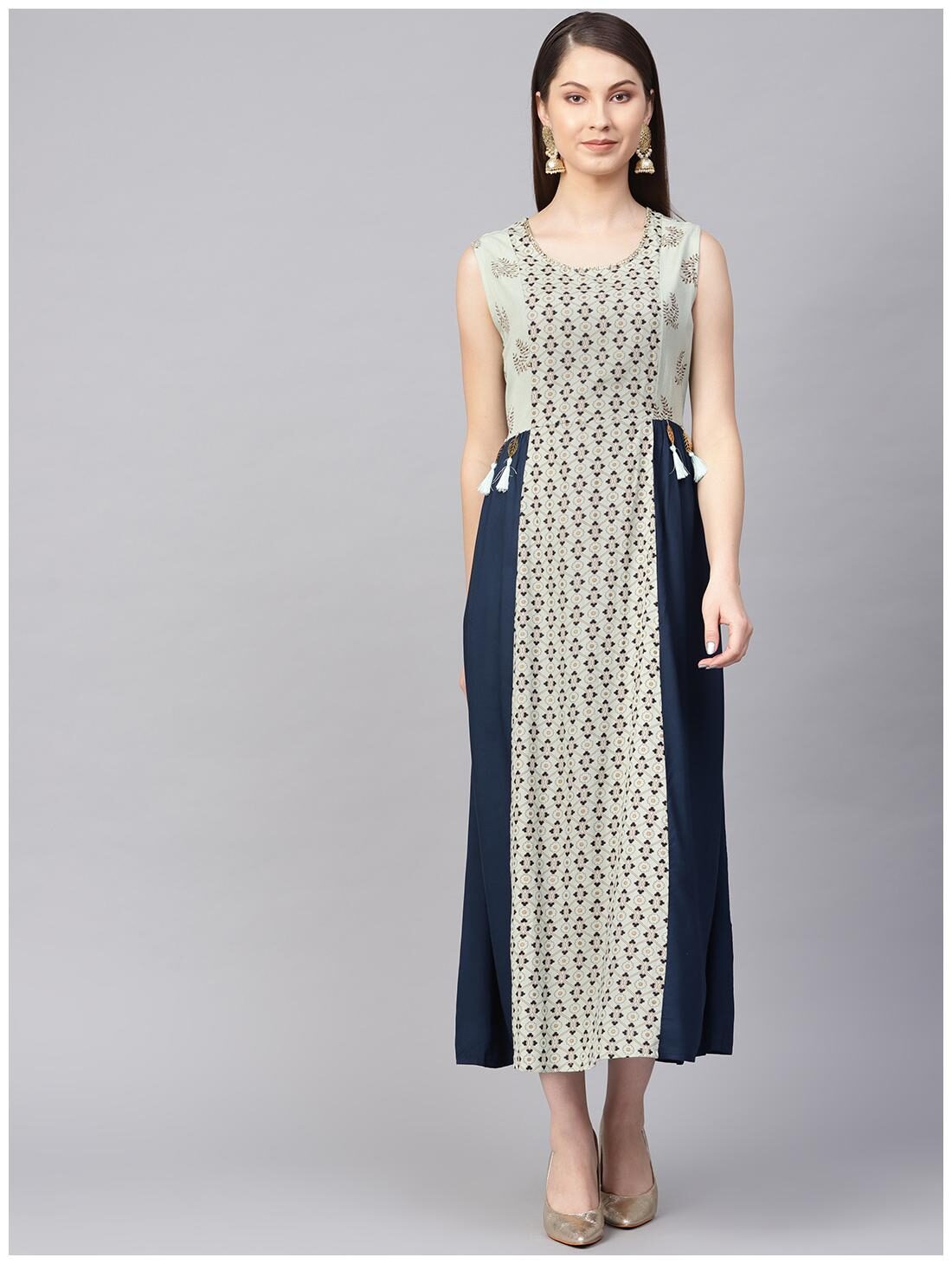

Shree Rayon Women Kurti Dress Green