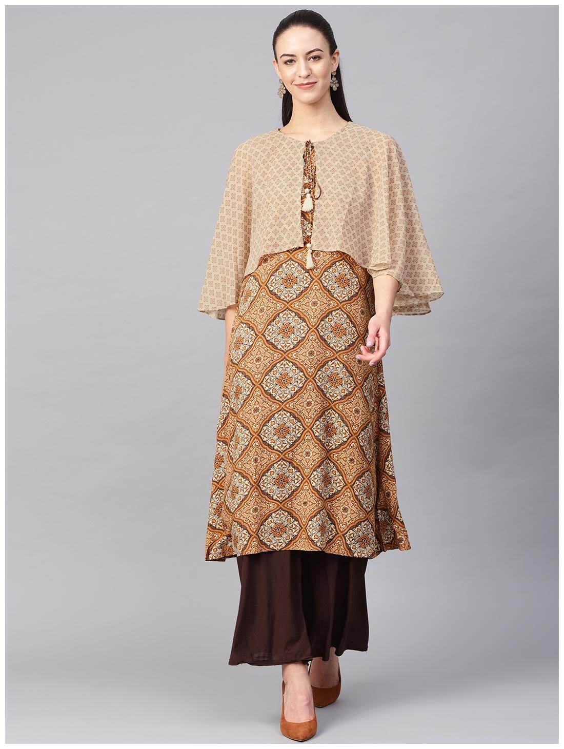 

Shree Rayon Women Kurta Yellow