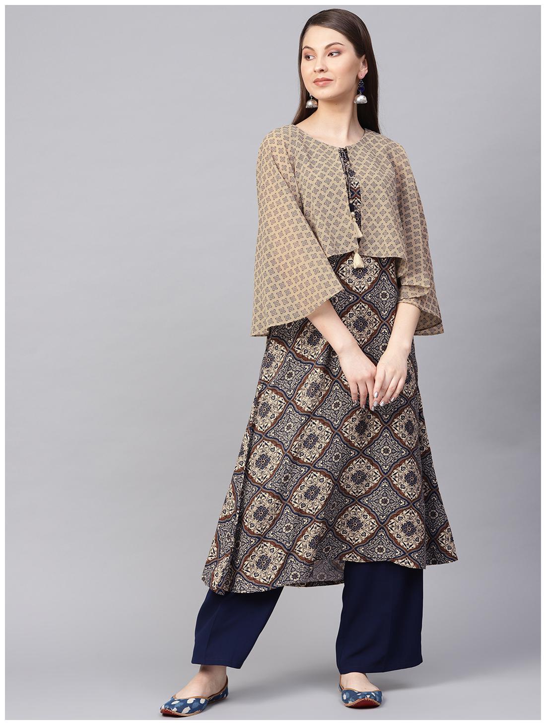 

Shree Rayon Women Kurta Blue