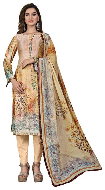 

SHREE Sarvottam Women Satin Kurta with Bottom Dupatta Multi