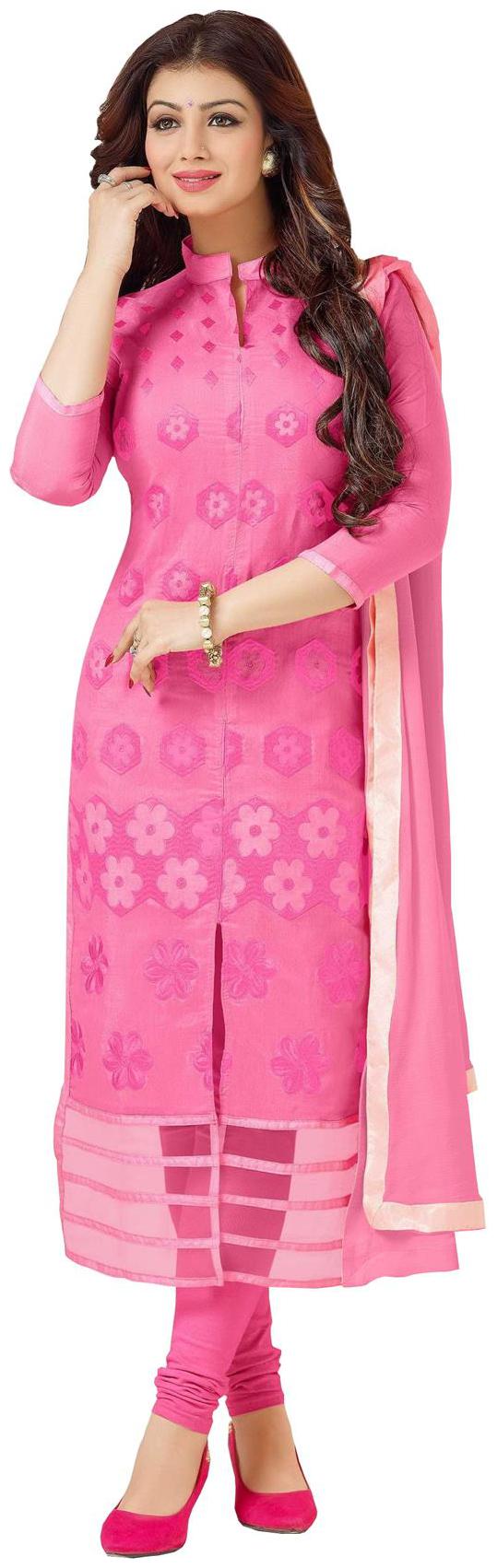 

Shree Vardhman Pink Cotton Dress Material