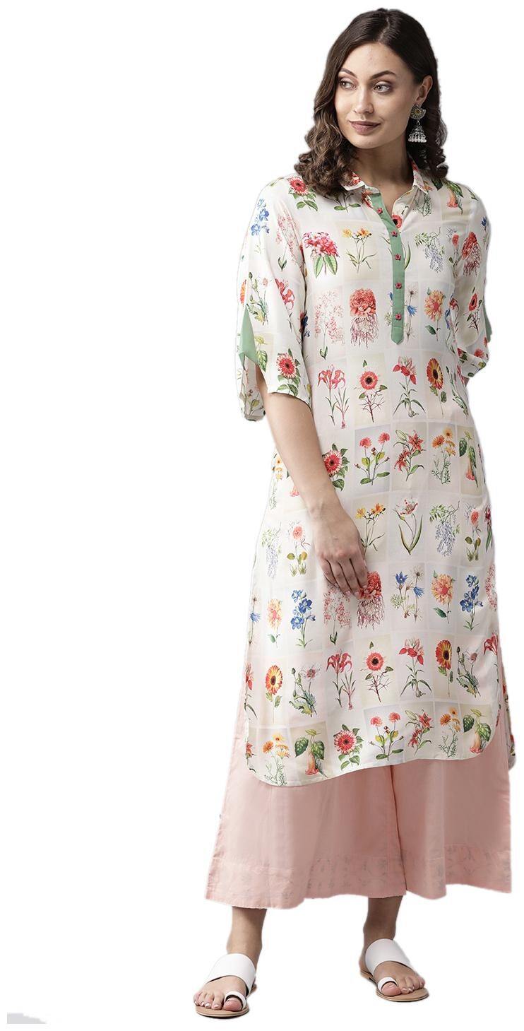 

Shree Women Multi Floral Straight Kurta