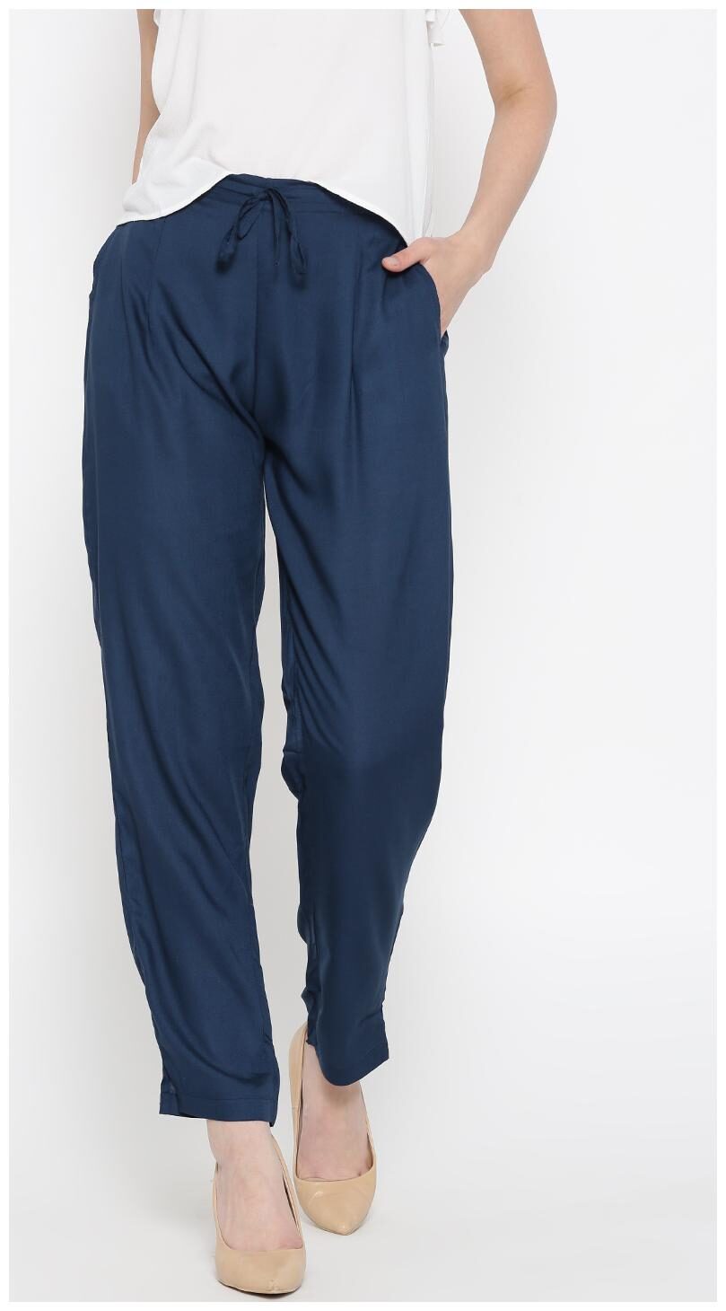 

Shree Women Blue Regular fit Regular trousers