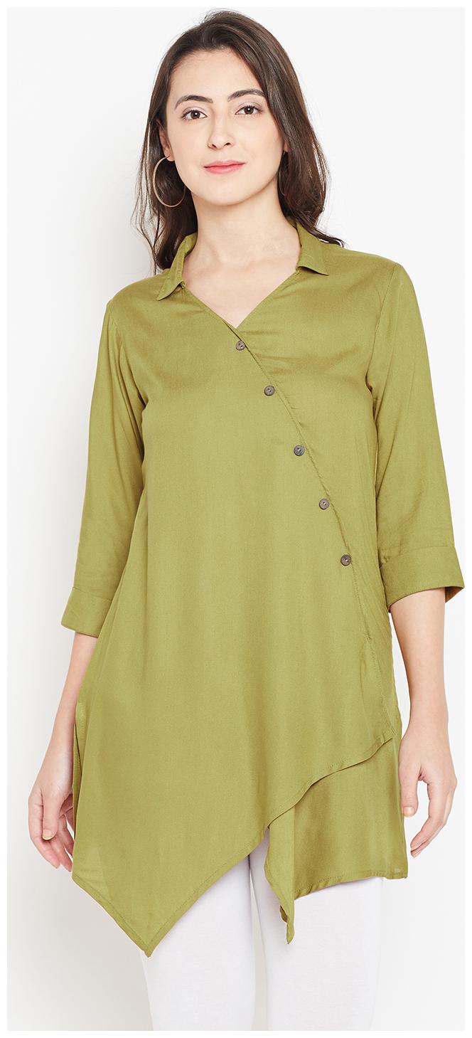 

Shree Women Printed Regular top - Green